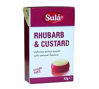 Sula | Rhubarb & Custard Sweets - Sugar Free | 4 x 42g