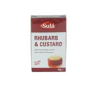 Sula Rhubarb & Custard Sweets - Sugar Free x 14 (Pack of 14)