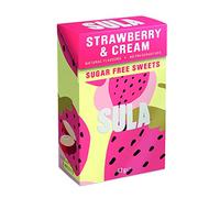 Sula Strawberry and Cream, Sugar Free Boiled Sweets with Natural Flavour, 42 g (Pack of 14)