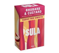 Sula Sugar Free Rhubarb & Custard Boiled Sweets, 42 g (14-Pack)