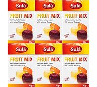 Sula Sugar Free Sweets Fruit Mix 42g x 6 Packs by Sula
