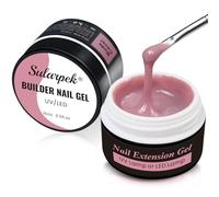 Sularpek 2 Pcs Builder Gel, 15 ml HEMA & TPO Free Builder Extension Nail Gel for Split Nail Repair, Reinforcement & Art Design