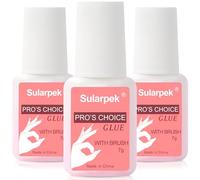 Sularpek 3 Pcs Nail Glue, Nail Glue Extra Strong, Strong Nail Glue, False Nail Glue, Extra Strong Nail Glue, Gel Nail Glue, for Applying Artificial Nail Tips Manicure