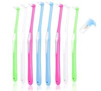 Sularpek 8 Pcs Interspace Toothbrush,Single Tufted Toothbrushes with Cover,End-tuft Interdental Toothbrushes,Slim Interspace Teeth Brush for Dental Cleaning for Sensitive Gums Deep Cleaning