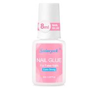 Sularpek 8ml Extra Strong Nail Glue with Brush, Professional False Nail Adhesive for Broken Nails, Long Lasting