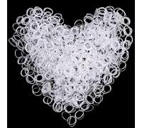 Sularpek Hair Bands - 1000 Pcs Clear Elastic Mini Hair Rubber Bands for Kids, Braids, Wedding Hairstyle
