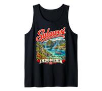 Sulawesi Indonesia Vintage Indonesian Island Travel Tank Top