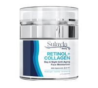 Sulayla Beauty Retinol + Collagen Face Cream - Day & Night Moisturizer with Hyaluronic Acid & Vitamin E for Anti-Aging, Wrinkles, Fine Lines & Dark Spots
