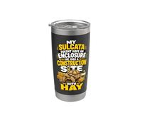 Sulcata Construction Site Hay Tortoise Stainless Steel Insulated Tumbler