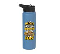 Sulcata Construction Site Hay Tortoise Stainless Steel Insulated Water Bottle