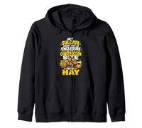 Sulcata Construction Site Hay Tortoise Zip Hoodie