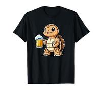 Sulcata Tortoise Beer Reptile Funny Drinking T-Shirt