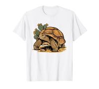 Sulcata Tortoise Human Size Comparison Illustration African T-Shirt