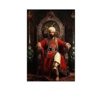 Suleiman The Magnificent Art Print, Ottoman Sultan Canvas Poster Wall Art Decor Print Picture Paintings for Living Room Bedroom Decoration 12x18inch(30x45cm)