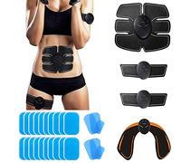 Sulens Abs Trainer, Ems Muscle Stimulator, Home Gym Belt, Abdominal Muscle Toner Fitness Training Gear, Workout Equipment for Men Women