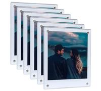 SULEPE Magnetic Polaroid Picture Frame 3.5x4.25”, Fridge Magnet Frame for Polaroid Now i-Type/600/SX-70/OneStep+/Instax Wide 300/200/210 Photo, Polaroid Display Frame [6Packs 12Panels]