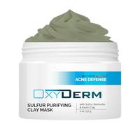 Sulfur Purifying Clay Mask- Deep Pore Cleansing Treatment. Clears Away Acne Blemishes, Clogged Pores, Scars, Oily Skin, Whitehead & Blackhead Pimples for Face & Body with Natural Healing