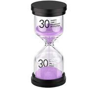 SuLiao 30 Minute Hourglass: Purple Sand Clock Timer, Large Sand Watch 30 Min，Plastico Reloj De Arena 30 Minutos, Colorful Half Hour Glass Sandglass for Kids, Home, Game, Classroom, Kitchen, Decortion