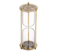 SuLiao Metal Empty Hourglass Timer Set: Large Brass Frame Sand Watch, Reloj De Arena, Vintage Hour Glass Sandglass DIY Fillable Unity Sand Ceremony Kit for Wedding, Home, Desk, Office Decor