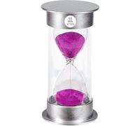 SuLiao Sand Timer, 15 Min Hourglass, Large Purple Sand Clock, Unbreakable Plastic for Kids, Games, Classroom, Kitchen, Decoration