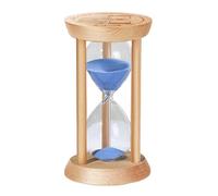 SuLiao Wooden Sand Timer 20 Minute Hourglass, Wood Blue Sand Clock, Small Watch 20 Min Timer, Hour Glass Sandglass for Home, Reloj De Arenai, Office, Decorative, Game, Classroom