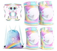 SULIFEEL Rainbow Unicorn Kids Protective Gear Set for Girls Boys