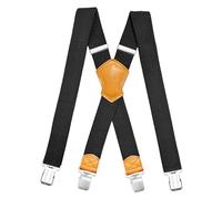 SULIHUA Men's Braces,Suspender Strap,Braces for Trousers 4cm Width,Long X-shaped, Adjustable Elastic, 4 Strong Sturdy Metal Clips Men Women Work Clothes, Jeans,Jumpsuit