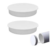 SULIUDAJI 2 Pieces PVC End Caps, Inner Diameter 100 mm, Strong White Cover for PVC Pipes, Ideal for Healthcare, Garden and Construction Applications