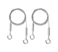 SULIVES 2Pcs Picture Hanging Wires - Mirror Hanging Kit Heavy Duty, Picture Hanging Cord for Potted Plants, Chandelier, Photo Frame, Effortlessly Hang Your Artworks (2m)