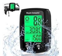 SULIVES Bike Computer - 19 Functions IP54 Waterproof - GPS Speedometer, Backlit Touch Screen - Cycling Computers - Universal Cycle Computer for Bikes