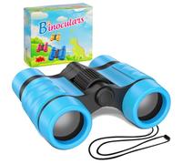 SULIVES Kids Binoculars, Binoculars for Age 3, 4, 5, 6, 7, 8, 9, 10+ Years Boys and Girls, Educational Toy Gifts for Outdoor Observation and Sparking Curiosity in Children(Blue)