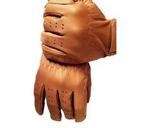 Sulkhanz Horse Riding MEN'S Gloves All Leather 100% Real Leather Dark Brown, TAN & BLACK Gents equestrian gloves (Tan, Large)