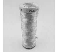 Sulky Metallic Thread 200 Metre Machine Or Hand Sewing Embroidery 112D, 7009 Silver, 1 Reel