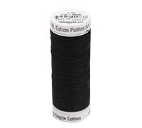 Sulky Of America 12wt 2-Ply Cotton Thread, 50 yd, Black