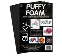Sulky Of America 3mm Puffy Foam, 6" by 9", Black