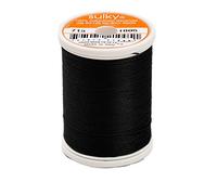 Sulky of America 713-1005 660d 12wt 2-Ply Cotton Thread, 330 yd, Black