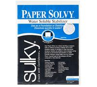 Sulky 8 1/2 x 11-inch Paper Solvy Water Soluble Stabilizer, Pack of 12