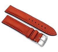 Sulla RIOS1931 Volga Classic Juchten Leather Bracelet Handmade and Hand-Stitched in Germany, Cognac, 19 mm