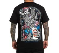 Sullen All Nighter T-Shirt Men's Alternative Tattoo Art Skull Beer Can SCM5064