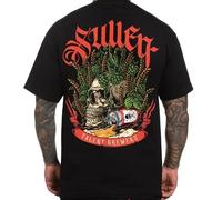 Sullen Barley Skull T-Shirt Men's Alternative skull Beer Can Tattoo Art SCM4931