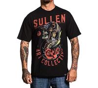 Sullen Matt Heinz Skull Knight Helmet Rose Colour Print Black T Shirt S-3xl UK XXL