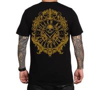 Sullen Men's Filigree Badge Tattoo Lifestyle Graphic Premium Short Sleeve Tee, Jet Black, XL