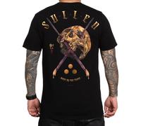 Sullen Men's Golden Skull Tattoo Lifestyle Graphic Badge Day Series Premium Short Sleeve Tee Black, Jet Black, Large
