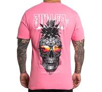 Sullen Men's Pineapple Paradise Premium Short Sleeve T Shirt, Pink Carnation, XXL