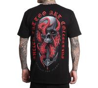 Sullen Men's Voyage Summer Days Capsule Tattoo Lifestyle Graphic Premium Short Sleeve Tee, Jet Black, Large