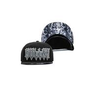 Sullen Valkyrie Tattoo Lifestyle Graphic Snapback Flat Bill Black Hat