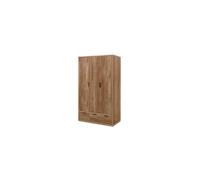 Birlea Stockwell 3 Door 2 Drawer Wardrobe Rustic Oak Effe, none
