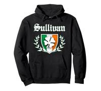 Sullivan Irish Shamrock Crest Pullover Hoodie