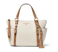 Sullivan Small Logo Top-Zip Tote Bag, female, Michael Kors, Shopping Bags, Beige, ONE SIZE, Bags ONE SIZE