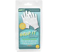 Sullivans Grip Gloves for Free Motion Quilting Large, Acrylic, Multicoloured, L (Pack of 2)